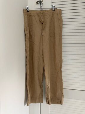 Ralph Lauren Men's Drawstring Linen-Blend Chinos - Khaki